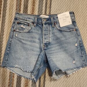 Abercrombie & Fitch Light Blue Denim Shorts